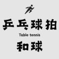 乒乓球拍及球