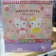 Hello Kitty Desk Calendar 2026 Hong Kong Edition Cherry Blossom Theme
