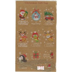 gifts tags Christmas with rope (Kraft gift tage)