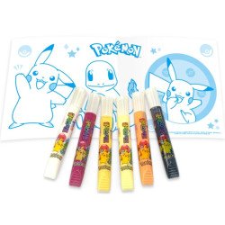 寶可夢玻璃彩繪貼紙DIY套組 6色 Pokemon Glass Art 