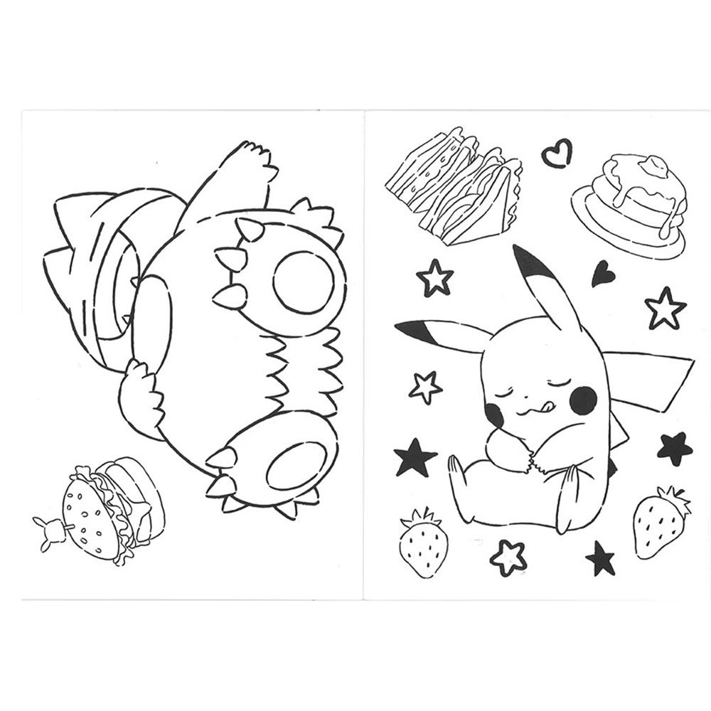 Pokémon寶可夢填色簿 比加超填色册