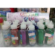 Gold Silver Red Violet Blue Green Glitter Glue 40ml