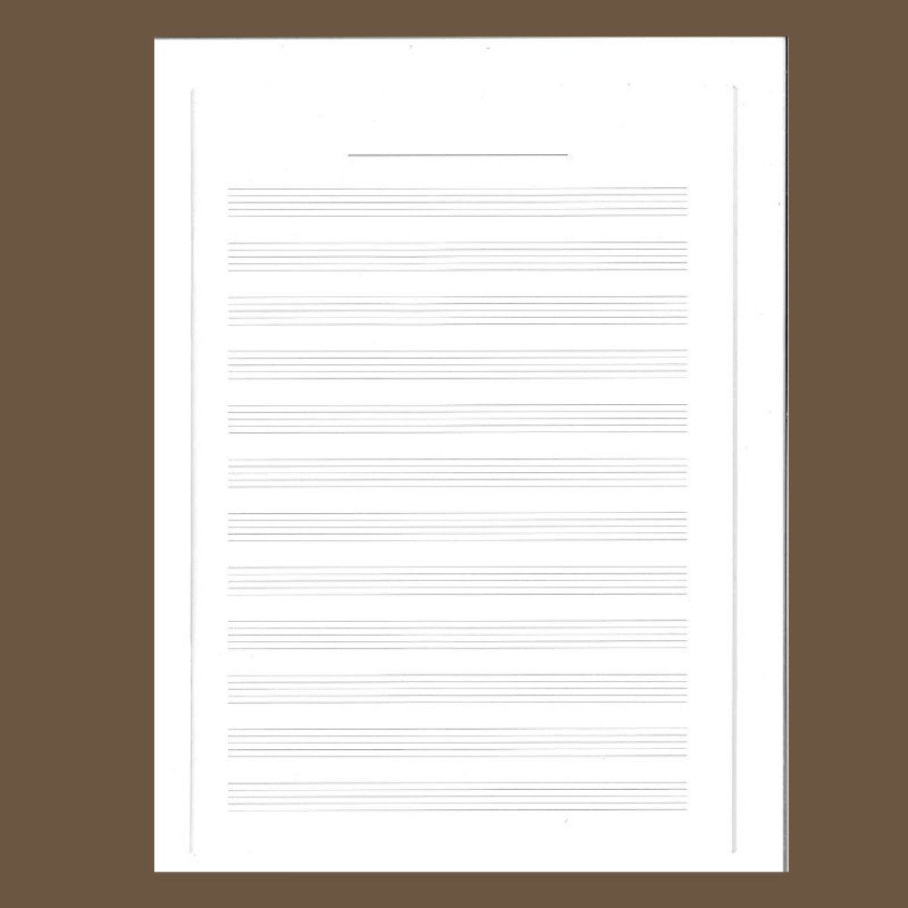 Musical notation notebook