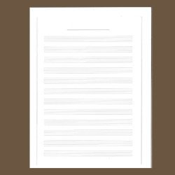 Musical notation notebook