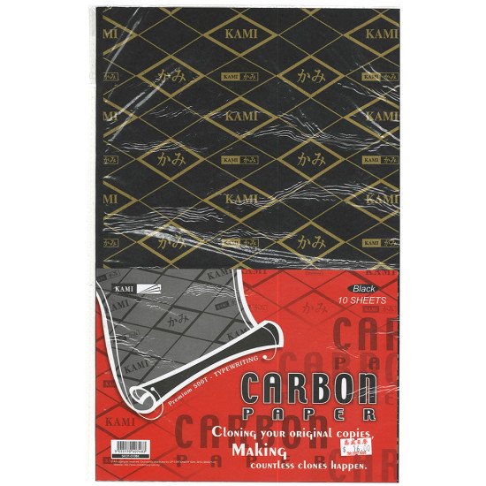 KAMI typewriting carton paper A4 10 sheets BLACK color image