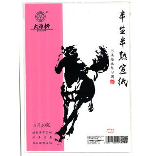 大雅軒半生半熟宣紙30張書法繪畫練習紙26x30cm