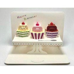 立體蛋糕生日卡 CUPCAKE Celebrate