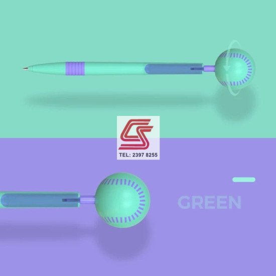 Showing image for 3-in-1 Rotating Ball Stress Relief Pen (Baseball) 3-in-1 Rotating Ball Stress Relief Pen (Baseball) Fingertip rotating ball stress relief pen image