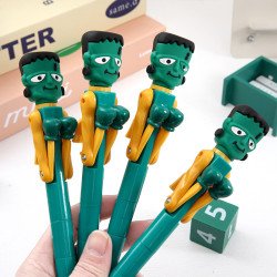 減壓搞笑拳擊筆 綠色殭屍