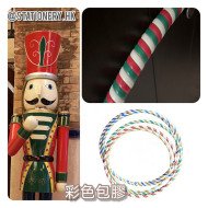 Rattan colorful rubberized hula hoop 32 inches