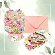 創意母親節立體賀卡 3d花束誓言卡祝福卡