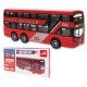 Boxed double-decker bus red public transportation series transportation toy car image