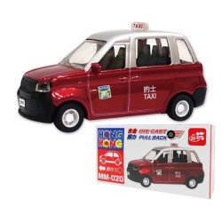 紅色的士玩具車盒裝 新款 PULL BACK