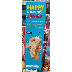 Happy疊疊樂＋骨牌組合 69塊原木積木