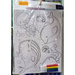 益智著色拼圖 連筆