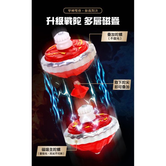 對戰陀螺 (會發光可磁吸) 戰鬥陀螺 image
