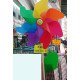經典彩虹風車 30CM 配木桿 風車玩具 image